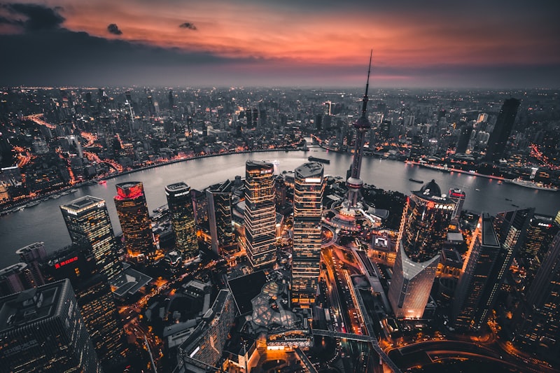 Shanghai residential housing blocks representing the city's property market at a crossroads amid demographic and fiscal headwinds