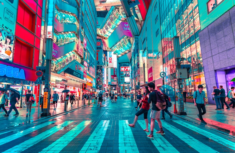 Tokyo skyline at dusk with dense residential towers, representing the Japanese megacity whose decades-long property cycle offers the closest parallel to Shanghai's current position